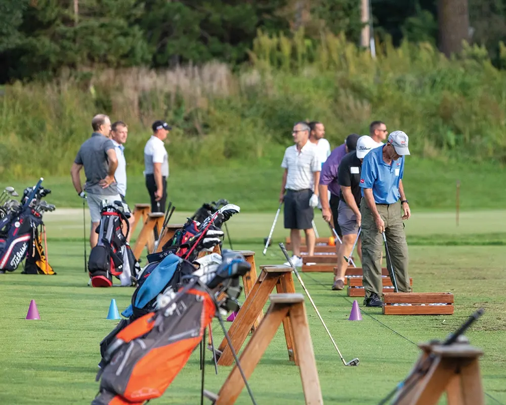 men driving-range